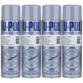 4X Upol Power Can Alloy Wheel Silver Aerosol Spray 500ml Spray Paint